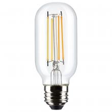 Satco Products Inc. S21379 - 5.5 Watt T14 LED Filament; Clear; Medium Base; 2700K; 500 Lumens; 120 Volt