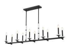 Z-Lite 3045-10L-MB - 10 Light Linear Chandelier