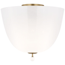 Visual Comfort & Co. Signature Collection ARN 4230HAB-WSG - Brisa 14" Semi-Flush Mount