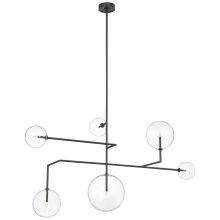 Visual Comfort & Co. Signature Collection ARN 5380MI-CG - Linnea 59" Chandelier