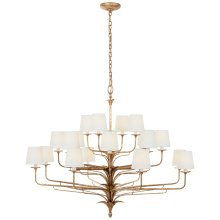 Visual Comfort & Co. Signature Collection CHC 5686MGO-L - Amalfi 50" Three-Tiered Chandelier