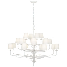 Visual Comfort & Co. Signature Collection CHC 5686PW-L - Amalfi 50" Three-Tiered Chandelier