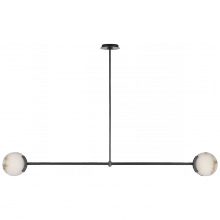 Visual Comfort & Co. Signature Collection KW 5604BZ-ALB - Melange 63" Linear Pendant