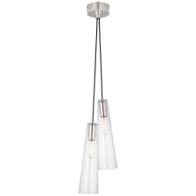 Visual Comfort & Co. Signature Collection RB 5111PN-CG - Osvaldo 4" Double Pendant