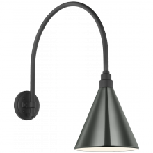 Visual Comfort & Co. Signature Collection TOB 2815MBK/S10-G - Academy 19.5" Arched Mack Barn Light