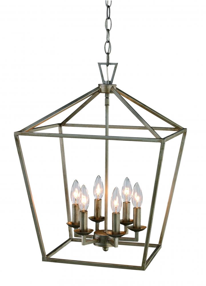 6LT PENDANT-BIRD CAGE-ASL
