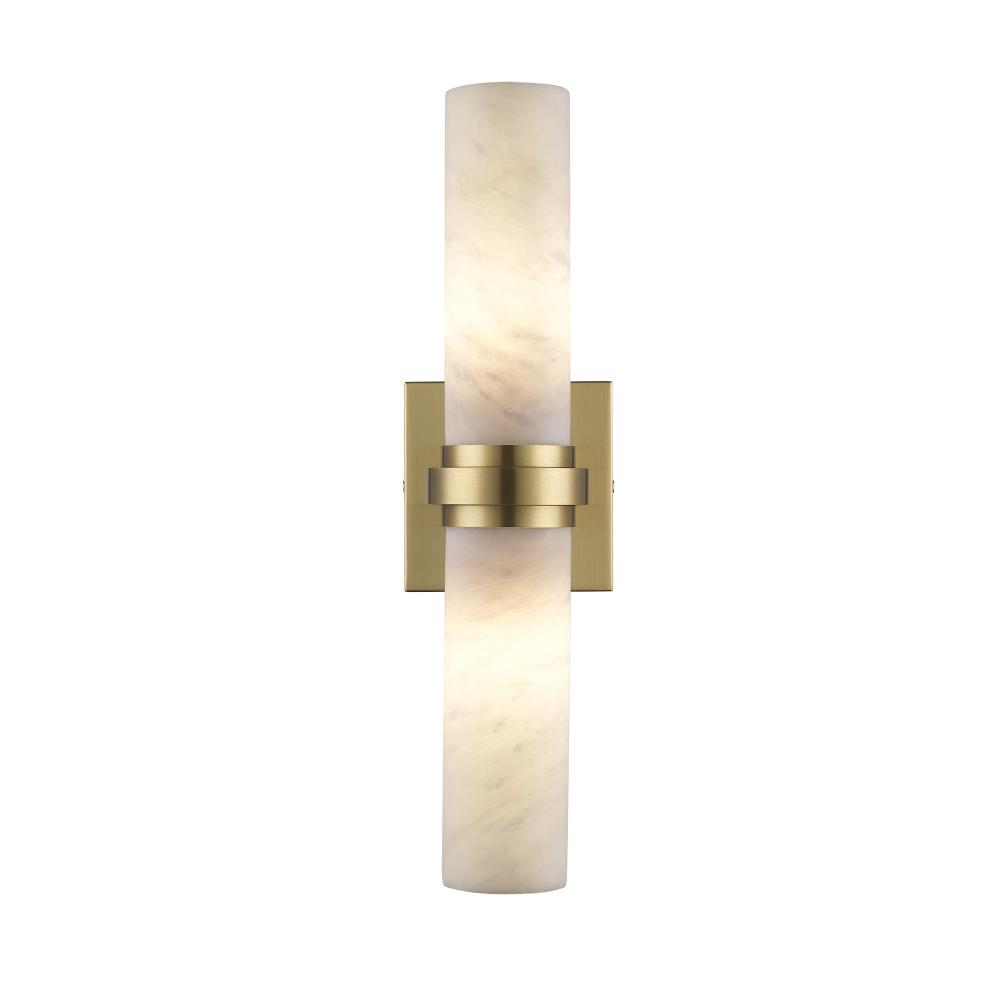 2LT SCONCE ENGRAVED BAND CNTP-