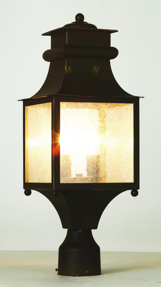 2LT POST-SQUARE-SEEDED-GLASS