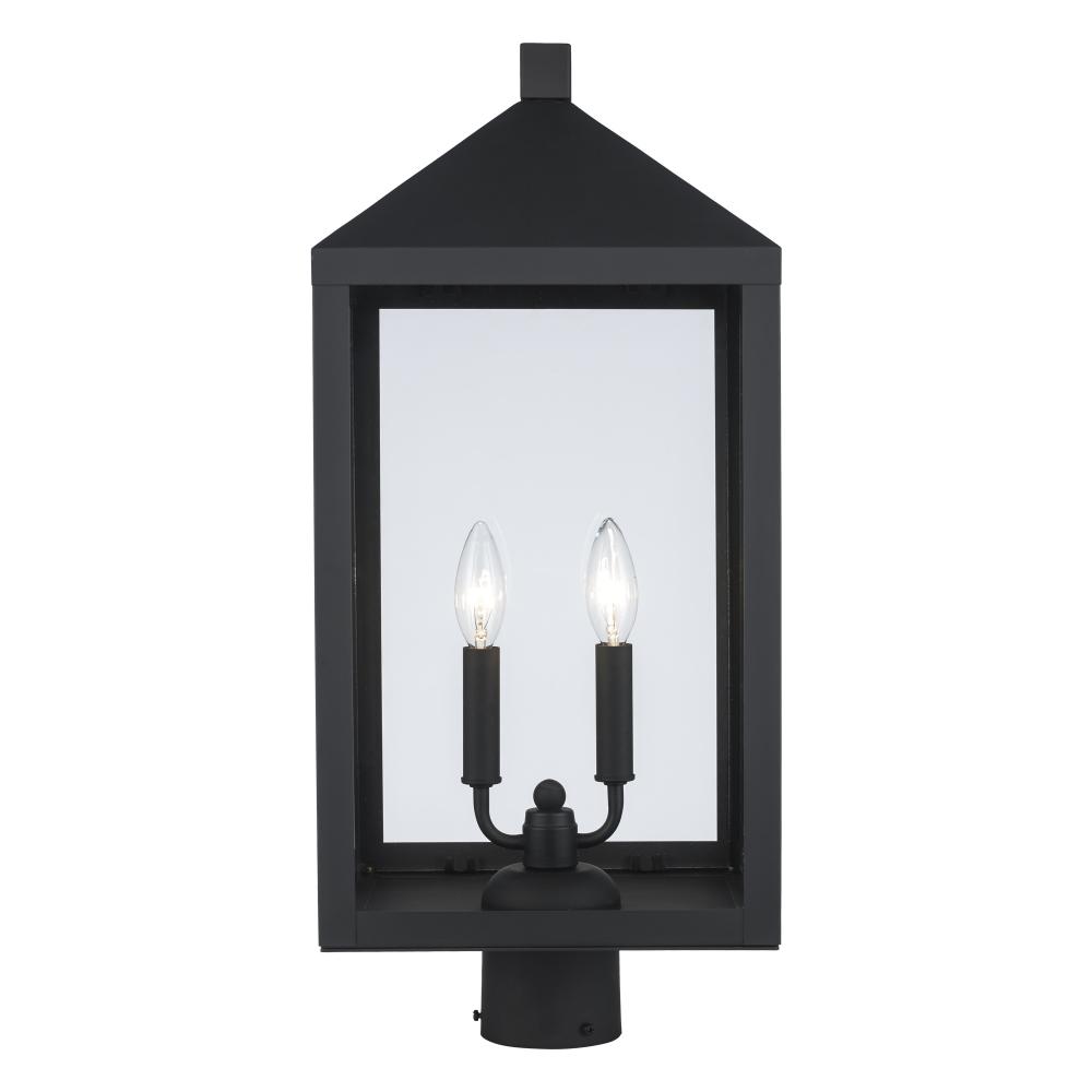 2LT POST TOP-10" CLEAR GLASS-B