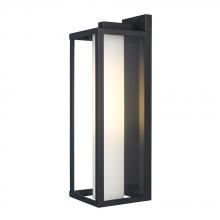 Trans Globe 51462 BK - 1LT WALL LANTERN-LG-19" FROSTE