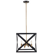 Trans Globe 71055 ROB/AB - 4LT PENDANT AWRY STEEL SML-ROB