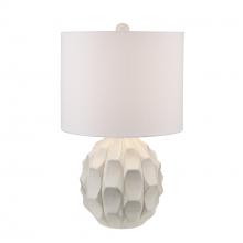 Trans Globe RTL-9168 WH - 1LT TABLE HONEYCOMB MARBLE-WH