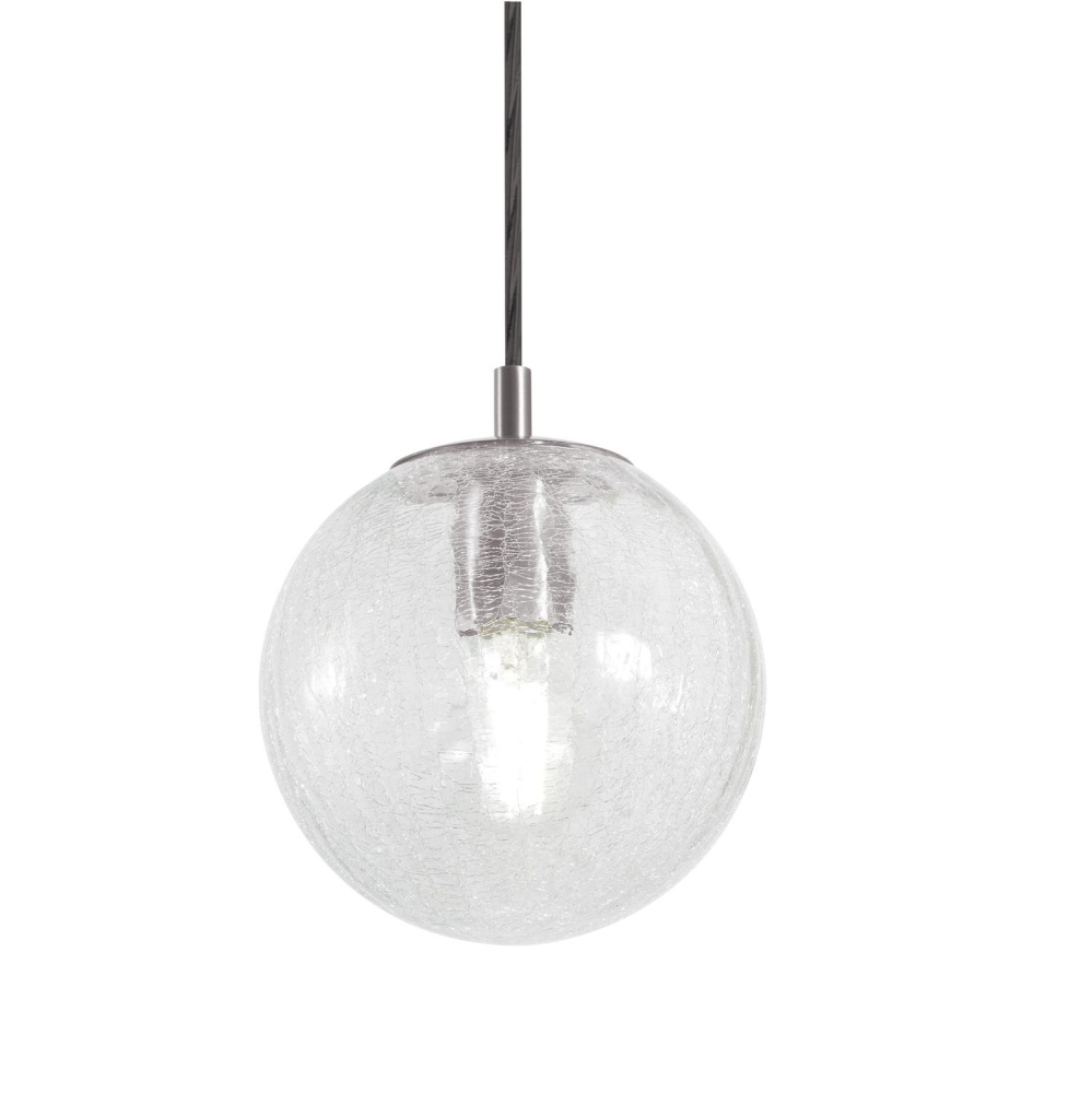 Palla 07'' Medium Base Pendant, 120V, SN