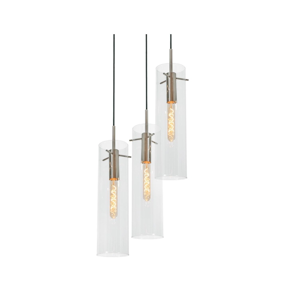 Vista 3 Light Round Pendant, 60W, SN