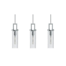 AFX Lighting, Inc. HOUP04MBSNLNR3 - Houston 3 Light Linear Pendant, 60W, SN