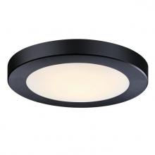 Westinghouse 6137800 - 6 in. 8W Dimmable LED Flush with Color Temperature Selection Black Finish