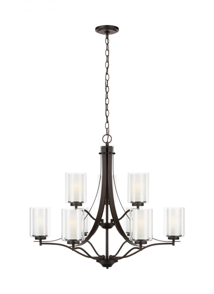 Elmwood Park Nine Light Chandelier