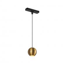 Kuzco Lighting Inc TRP26903-BG-4K - Faria 3-in Brushed Gold 4000K Trilo Track Pendant