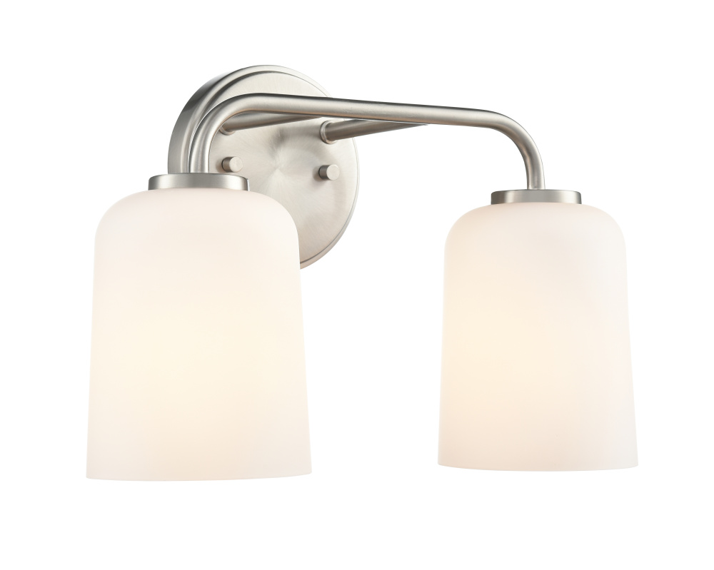 Laphia 14" Wide 2-Light Vanity - Brushed Nickel