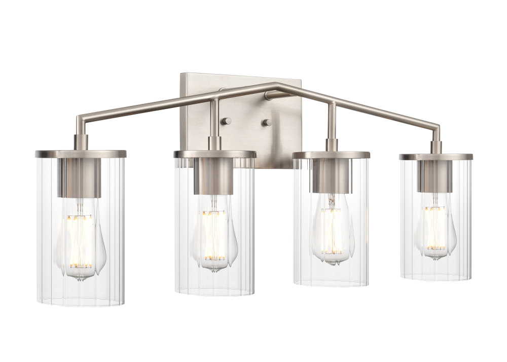Beverlly 28" Wide 4-Light Vanity - Brushed Nickel