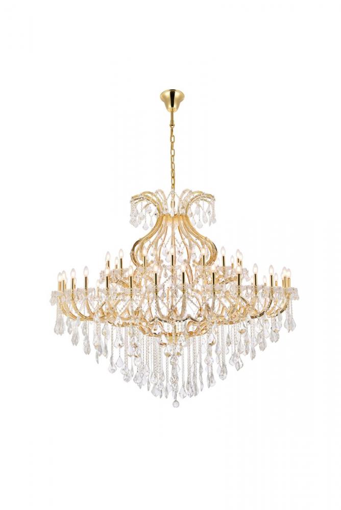 Maria Theresa 49 light Gold Chandelier Clear Royal Cut Crystal