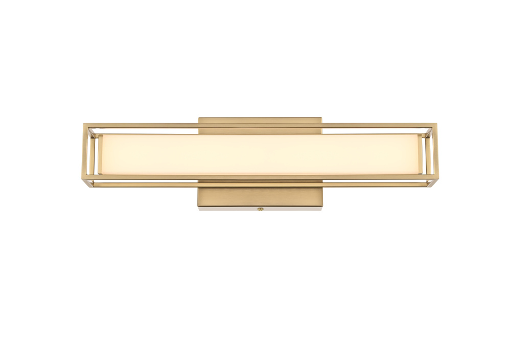 Wall Sconce L16" E4.5" H4.3" LED 8W 3CCT Satin Gold