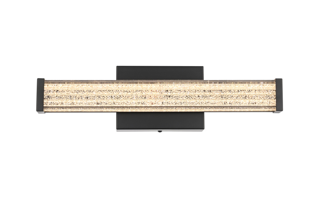 Wall Sconce L16" E4.5" H4.3" LED 8W 3CCT Black