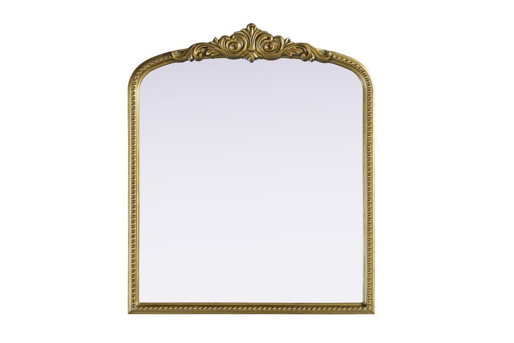 Wall mirror 30"x1.4"x36" Antique Brass