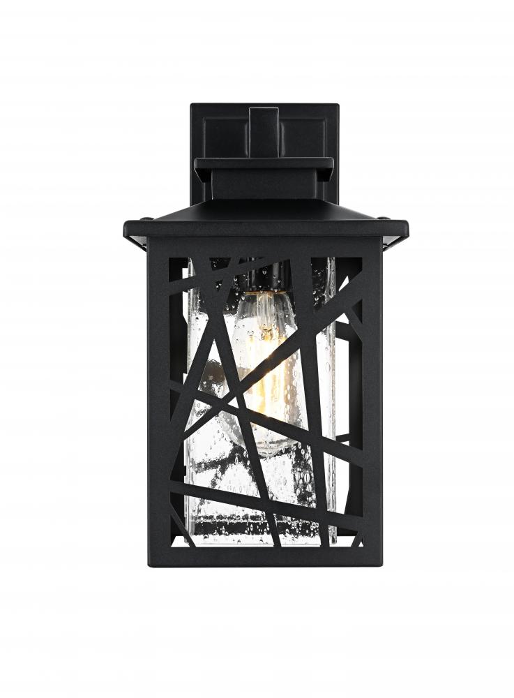 Wall sconce W7" H13" E8" L1 Black