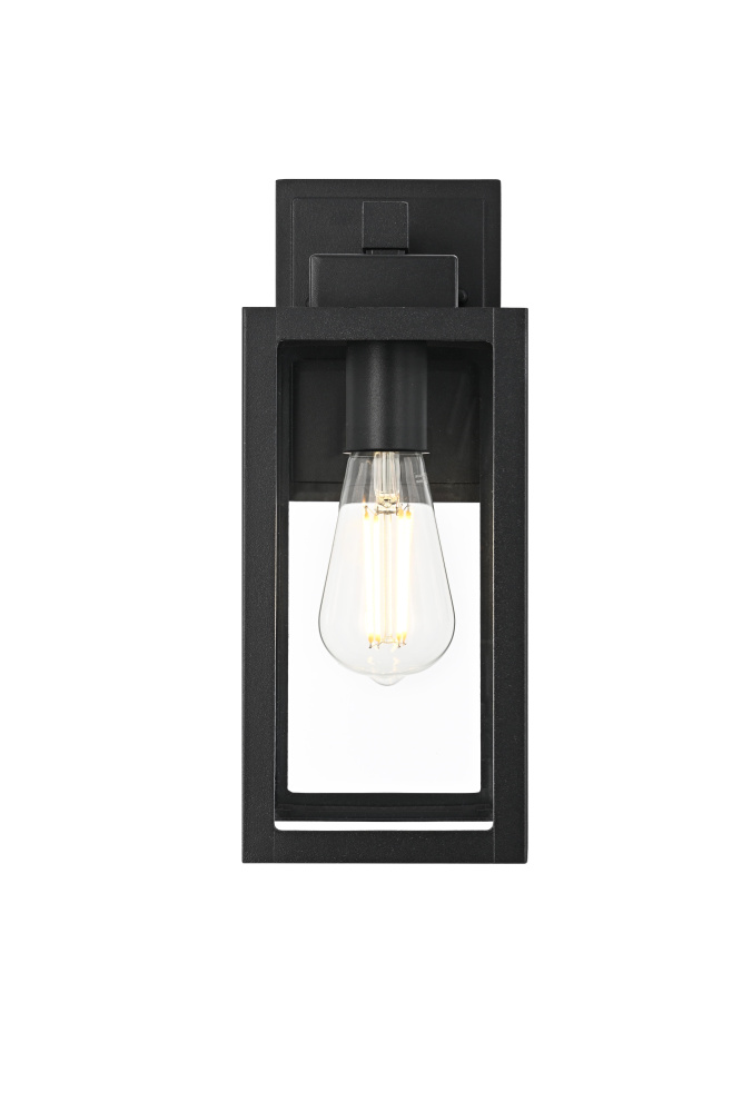 Wall Sconce W5"xD5.8"xH12.6" Lt1/E26/60W Black