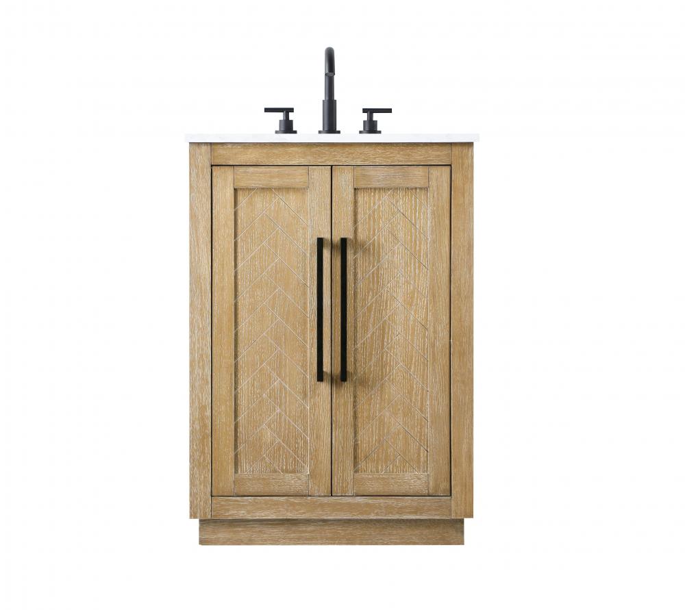 Vanity Cabinet 2Dr W24"xD19"xH34" Linen Oak