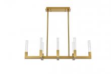 Elegant 1030G42SG - Noemi Pendant L42" W12" H12" L8 DIM 3CCT Satin Gold