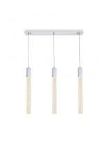 Elegant 2066S32C - Weston 3 lights pendant in chrome