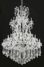 Elegant 2800G54C/RC - Maria Theresa 61 light Chrome Chandelier Clear Royal Cut Crystal