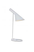 Elegant LD2364WH - Juniper Table Lamp L13.7"W6.1"H20.3" White