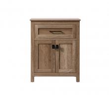 Elegant SC012430NT - Bath Storage Cabinet 2dr1dw 24Wx16Dx30H natural oak