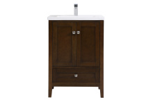 Elegant VF-2005 - 24 In. Single Bathroom Vanity Set In Antique Coffee