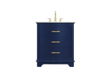 Elegant VF10230BL - Vanity Cabinet 30"W x 22"D x 34"H blue