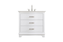 Elegant VF10236WH - Vanity Cabinet 36"W x 22"D x 34"H white