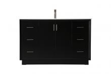 Elegant VF19654BK - Hayes Vanity Cabinet 6Dw 2Dr 54"W x 22"D x 35"H black