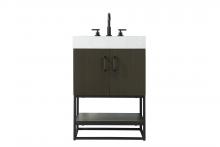 Elegant VF29224MMB - Vanity Cabinet 2Dr 24x21.5x34 Mocha Brown