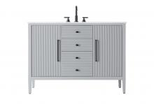 Elegant VF29648GR - Vanity Cabinet 2Dr 2Dw 48x21.5x35 Grey