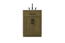 Elegant VF29724MCB - Vanity Cabinet 2Dr1Dw 24"W x 22"D x 35''H Chestnut Brown