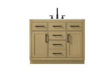 Elegant VF29742MHB - Vanity Cabinet 2Dr5Dw 42"W x 22"D x 35''H Honey Brown