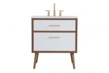 Elegant VF41030WH - 30 inch bathroom vanity in White