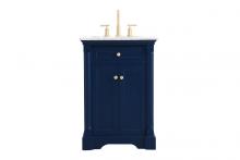 Elegant VF53024BL - 24 inch Single bathroom vanity in  Blue