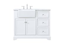 Elegant VF60242WH - 42 inch Single bathroom vanity in white