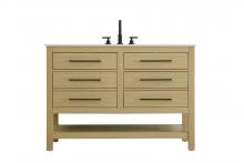 Elegant VF60548MHB - Vanity Cabinet 4DW 48"W x 22"D x 34"H Honey Brown