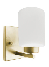 HOMEnhancements 21750 - 1-Light White Glass Vanity - CG