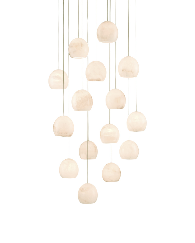 Lazio 15-Light Round Multi-Drop Pendant
